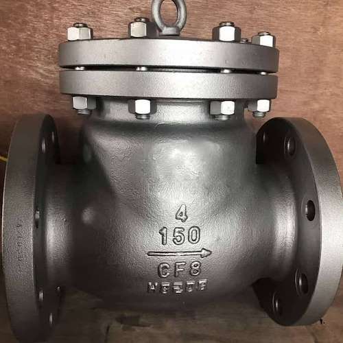 شیر یکطرفه فولادی 4 اینچ کلاس 150  فولادی